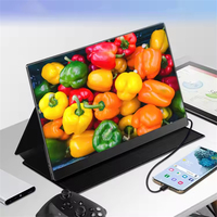 Écran portable 13'' Ultra HD 2K IPS LCD avec deux ports Type-C, haut-parleurs intégrés, 60Hz, temps de réponse de 3ms, pour ordinateur portable, jeux, PC, mobile