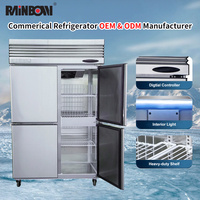 Redbowl Usine Personnalisée Ventilateur de Circulation d'Air Congélateurs verticaux Grande Capacité Réfrigérateur de Luxe Commercial
