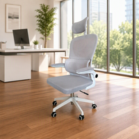Chaise de jeu ergonomique avec dossier en maille, accoudoirs rabattables, vente en gros d'usine, bonne qualité, pivotante, réglable en hauteur, chaise de bureau/ordinateur