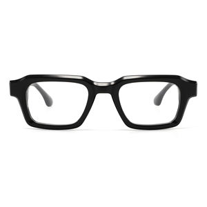 Montures optiques durables en acétate faites à la main, unisexes, à monture complète, motif uni, style tendance, avec embout nasal carré, pour adultes GL6711 - Product Image 4