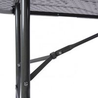 Table pliante en plastique, tables portables pour dîners, fêtes, jeux de cartes, pique-niques, camping, blanc granit, extérieur