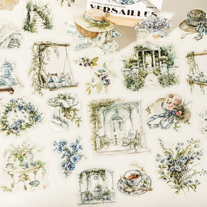 สติกเกอร์สัตว์เลี้ยงธีมสวนหลังบ้านของ Versailles Collection 6ให้เลือก25แผ่นต่อแพ็ค - Product Image 3