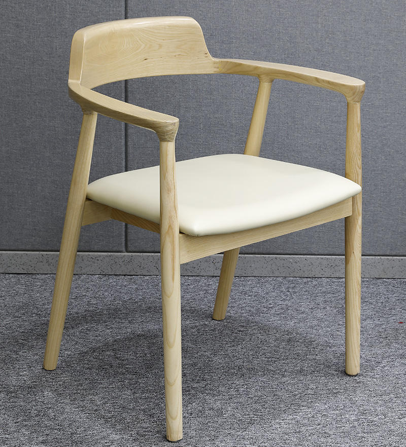 Wood + White PU Seat