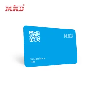 Kartu nama bisnis NFC mengkilap/Matte plastik kode QR Logo personal kartu loyalitas anggota kartu