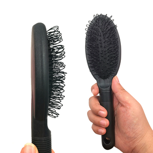 <span class=keywords><strong>Brosse</strong></span> à cheveux compacte en nylon pour extensions de cheveux, <span class=keywords><strong>boucle</strong></span> pour perruque, boucles arrondies, dents de peigne, fonction de démêlage et de brossage - Product Image 6