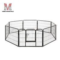 Panneau de clôture extérieur personnalisé en gros pour chiens, cage de reproduction pliable temporaire pour petits animaux et chiens, enclos de jeu DIY, tout style