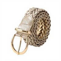 Ceinture personnalisée pour femme JULUN - Boucle en alliage gravée sur mesure, tressée, pour robes et jeans, vente en gros