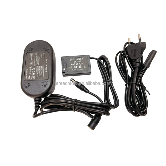 Hot Sales DR-E18 USB UK EU Plug for LP-E17 Dummy Battery Adapter Camera Charger for Canon EOSRP 77D 200D 250D 750D 760D 800D