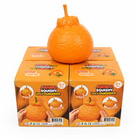Mainan Jumbo Orange Squishy Realistis dari Bahan TPR, Buah-buahan yang Dapat Diremas, Lambat Naik Cepat Kembali, Sensorik, Pereda Stres, Unisex, 14 Tahun ke Atas