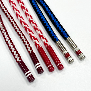 32 sợi 48 sợi OEM tùy chỉnh nhà máy kim loại dây rút dây kết thúc hoodie rope vòng chuỗi cho hàng may mặc dây rút dây kéo - Product Image 4