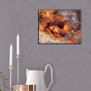 Pintura por números para adultos, pintura acrílica Diy, pintura al óleo Digital creativa, Kit de árbol de mujer durmiente sobre lienzo sin marco - Product Image 2