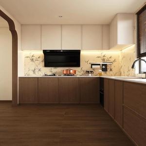 Gabinete de Cocina Personalizado de Pared Simple, Diseño Delgado y de Profundidad Reducida para Cocinas de Microapartamentos en el Centro de la Ciudad - Product Image 1