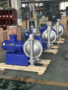 Bomba de Diafragma Eléctrica DBY-100 de Acero Inoxidable 316L, Bomba de Doble Diafragma Industrial Química - Product Image 6