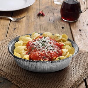Aluminum Round Foil <strong>Tray</strong> with Lids 23 cm Diameter for <strong>UK</strong> Market - Product Image 5