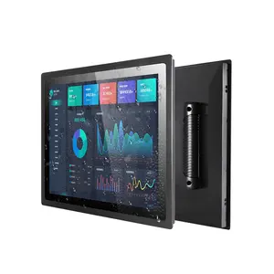 Embedded Vesa Wall Mount Industrial PCAP Capacitive Touch LCD Panel Monitor 13.3 15.6 18.5 Inch IP65 Rated Industrial Display