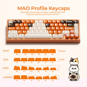 XVX Tastenkappen Niedliche Ragdoll-Katze MAO-Profil Koreanisch-Englisch Zweisprachige Mechanische Tastatur Tastenkappen-Set 148-Tasten Cartoon DIY Anpassbar - Product Image 2