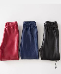 Pantaloni in <span class=keywords><strong>Pelle</strong></span> per Bambine Invernali, <span class=keywords><strong>Leggings</strong></span> in Ecopelle Spessa Felpata, Pantaloni a Sigaretta per Bambini, Pantaloni Caldi per Neonati, Pantaloni Slim - Product Image 5