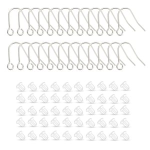 20G küçük saf titanyum küpe takı yapımı için balık iğneleri DIY küpe bulguları hipoalerjenik kanca küpeler yapma kiti - Product Image 1