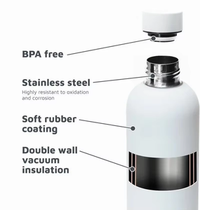 Botellas Deportivas de Metal Reutilizables con Logotipo Personalizado, Botellas de Agua con Aislamiento al Vacío de Acero Inoxidable, Termos para Beber - Product Image 5