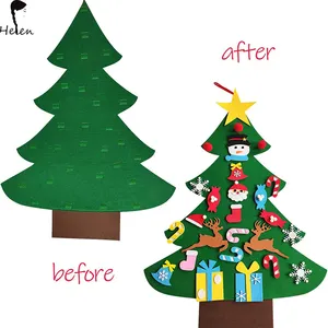 مجموعة Helen الحرفية المفضلة للأطفال شعر ديي شجرة عيد الميلاد ، زخارف قابلة للإزالة قابلة لإعادة الاستخدام ، الأكثر مبيعًا للحفلات