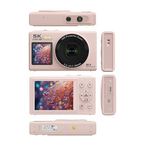 Cámara Digital para Vlogging con Doble Pantalla, Zoom Potente <span class=keywords><strong>de</strong></span> 18X, 80MP, 5K, Luz <span class=keywords><strong>de</strong></span> Relleno LED, Compatible con Captura <span class=keywords><strong>de</strong></span> Sonrisas - Product Image 3