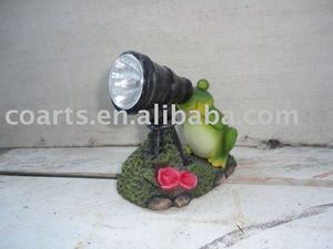 Rana de resina con luz solar - Product Image 1