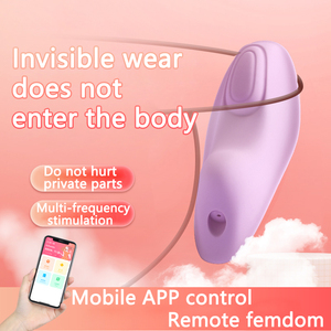 Culotte en silicone portable clitoridienne avec télécommande à 10 vitesses de vibration charge USB pour les jouets sexuels des couples lesbiens - Product Image 4