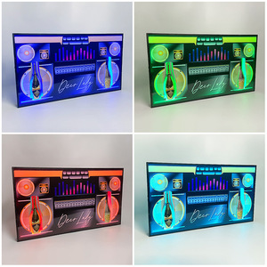 Exhibidor de Vino Iluminado Rectangular de Acrílico con Siete Colores, Exhibidor de Vino con Iluminación de Neón para Bares y KTV - Product Image 5