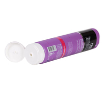 Tube de lotion corporelle en plastique transparent flexible avec bouchon à clapet, diamètre 50 mm, sans BPA, pour emballage cosmétique vide de crème BB