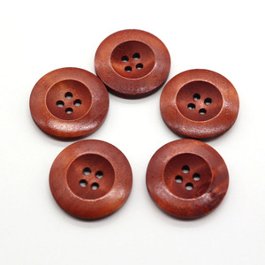 Phong Cách Tự Nhiên Vòng Nút Gỗ Biểu Tượng Tùy Chỉnh Trang Trí May Mặc 2/4 Lỗ Vỏ Dừa Nút Ngắn Tay Áo Nút Xuống - Product Image 6