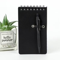Ensemble cadeau de bloc-notes spirale A5, bloc-notes de poche A7 avec stylo, logo personnalisé, pour entreprise, étudiant, pas cher, promotionnel