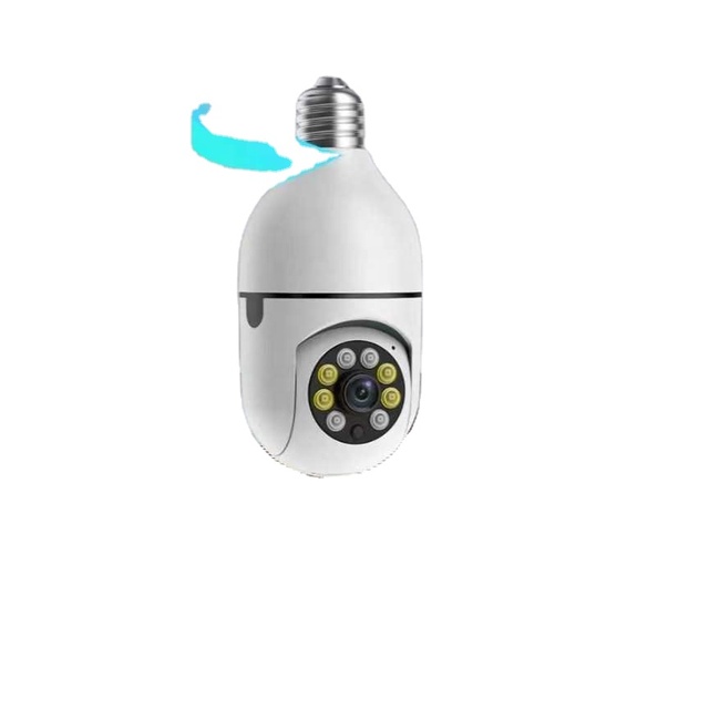 Wireless Lamp Head Surveillance Camera 360 Degree Dual Light Source Full Color Panoramic HD Bulb Type Smart Home