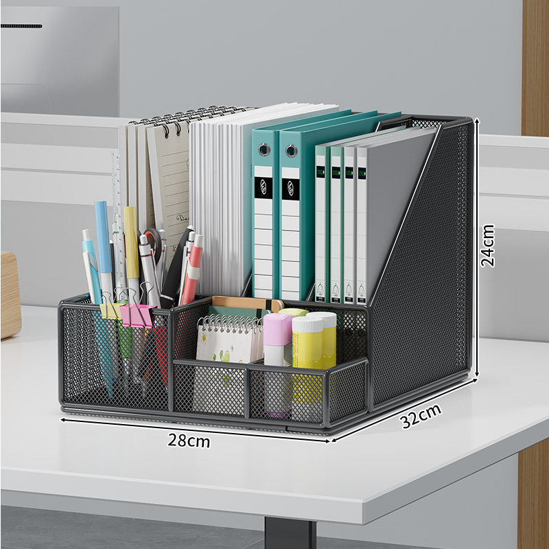 Four-piece pen holder stand - Black