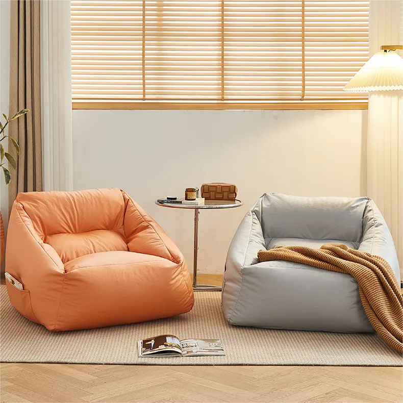 Hot selling living room furniture portable eps filling sofa bean bag large bean bag sofa giant bean bag with pockets