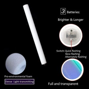 Tongkat Busa Cahaya LED Promosi, Tongkat Busa Menyala untuk Pesta Pernikahan dan Konser - Product Image 5