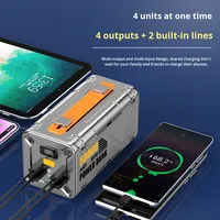 Banque d'alimentation 100W 50000mAh en gros, charge rapide pour mobile et ordinateur portable, prise en charge PD, affichage LED, charge d'urgence en extérieur