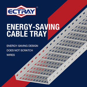 ECTRAY Bac à câbles en acier galvanisé, livraison rapide, personnalisable, extérieur, zinc-aluminium-magnésium, économie d'énergie - Product Image 1