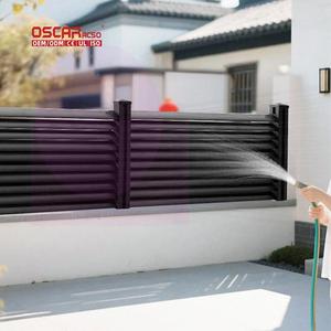 Système de décoration, solution moderne pour l'intimité du balcon, barrière horizontale en aluminium, cours, terrasses, ponts, clôture en aluminium - Product Image 1