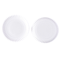 Assiettes rondes compostables fabriquées à partir de fibres végétales