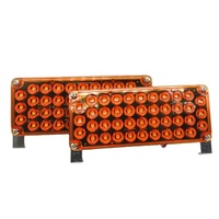 Feu latéral LED universel d'ambulance, rouge, bleu, blanc, jaune, ambre, 7 pouces, 12V/24V, feu de position latéral pour véhicule, remorque, camion