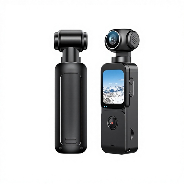 HD 5K Pocket Sports Camera Vlog Handheld with CMOS Sensor Anti-shake Wide-angle Touch Screen Face Priority Portable