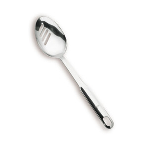 Cucchiaio Forato Monoblocco in Acciaio Inossidabile Utensile da Cucina per Scolare Alimenti - Product Image 1