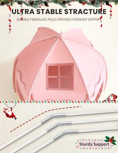 Carpa de Juego Infantil con Diseño Hexagonal, Color Morado, Plegable y Portátil, Tipo <span class=keywords><strong>Castillo</strong></span> de Princesa - Product Image 3