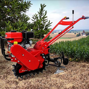 Micro-cultivateur rotatif à chenilles simple, à essence, pour petits terrains - Product Image 5