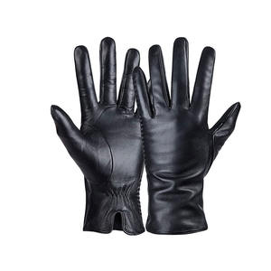 Comfortable & Breathable Leather Fashion <b>Gloves</b> in Solid Color New Arrival Waterproof Leather <b>Gloves</b> with Full <b>Fingers</b> - Product Image 6