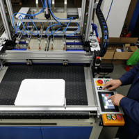Máquina de fabricación de cajas de tapa dura de fácil operación, máquina de fabricación de cajas de una sola estación, máquina para hacer bandejas de papel para sombras de ojos
