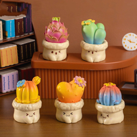 Nouveau design créatif mignon Simulation Cactus plante Figurines bureau Mini ornements jardin décorations accessoires