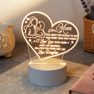 Lámparas Acrílicas Personalizadas, Luces Nocturnas LED con Imagen Creativa Personalizable en 3D, Regulables, Recargables por USB, Regalos Festivos para Padres - Product Image 2