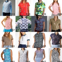 Camiseta de Golf Casual para Mujer Yutuo, Transpirable, Tejida, con Estampado de Leopardo, Ecológica y Cómoda