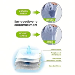 1 Paquete de Almohadillas Negras para el Sudor de las <span class=keywords><strong>Axilas</strong></span>, Protectores de <span class=keywords><strong>Axilas</strong></span> Grandes Empaquetados Individualmente, Tela Mejorada y Extra Absorbente para Hombres y Mujeres - Product Image 3